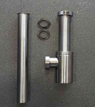 سیفون روشویی استیل مات L 4 